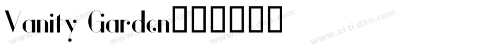 Vanity Garden字体转换